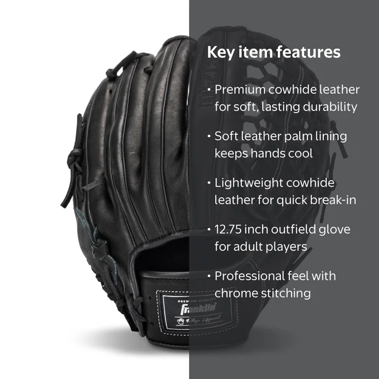 Franklin Sports CTZ5000 Cowhide Leather Baseball Outfield Glove