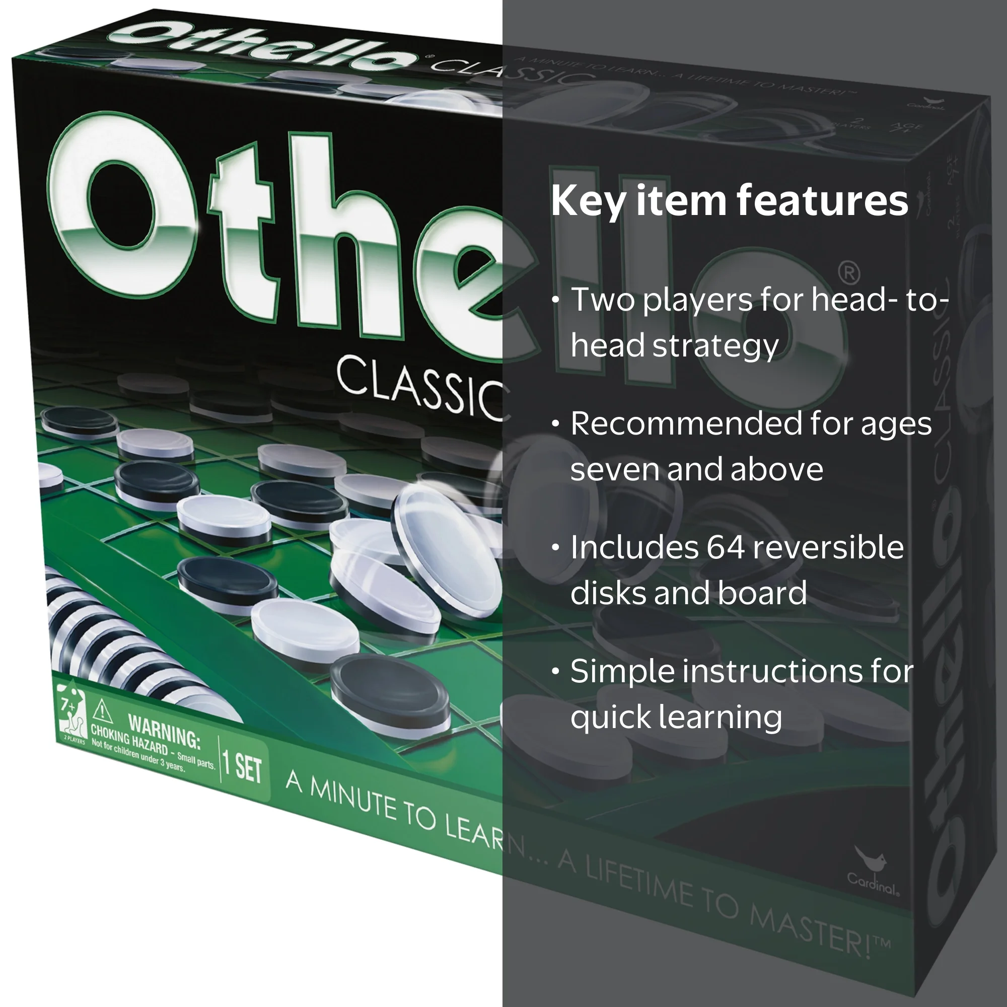 Original Othello - Classic Strategy Board Game - Walmart.com