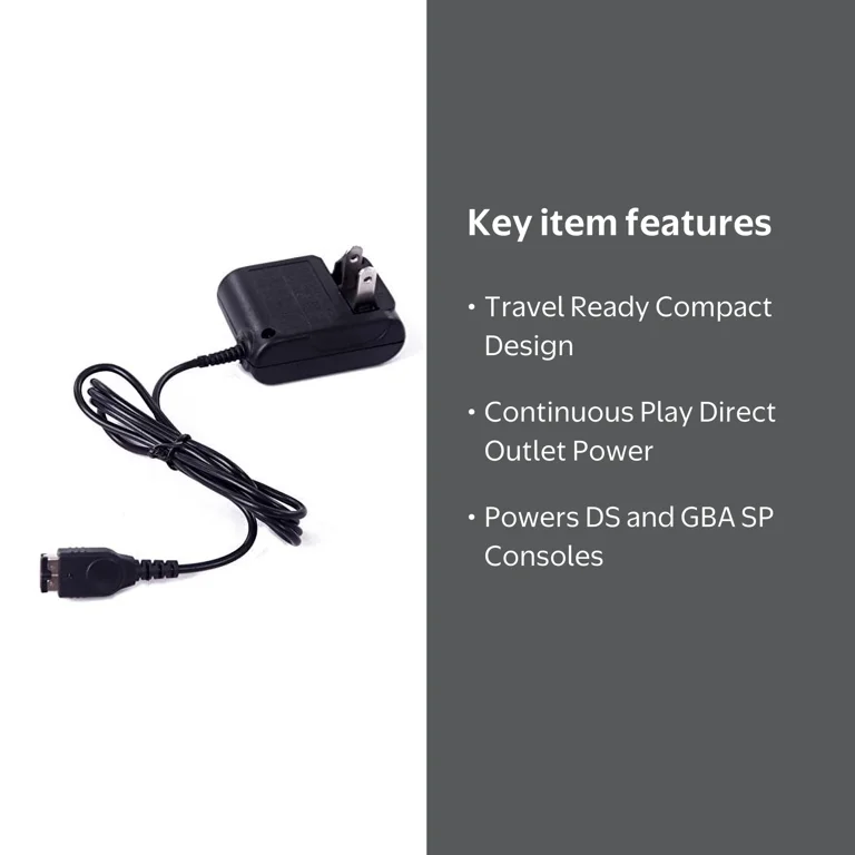 Nintendo, Wall Charger for Game Boy Advance SP, GBA SP, Travel