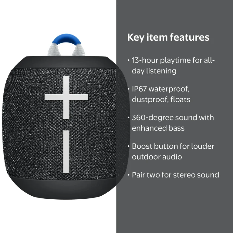 ULTIMATE EARS WONDERBOOM 2 EXC Portable Wireless Bluetooth Speaker