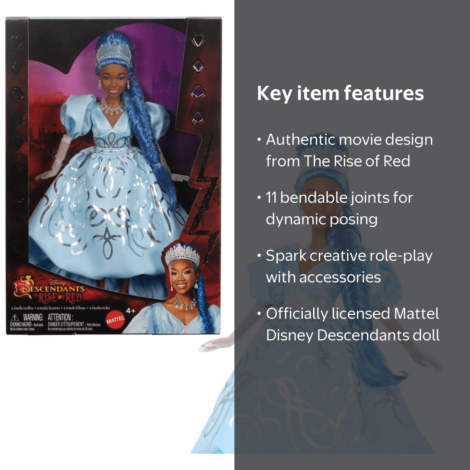 Mattel Disney Descendants 4: The Rise of Red – Cinderella Fashion