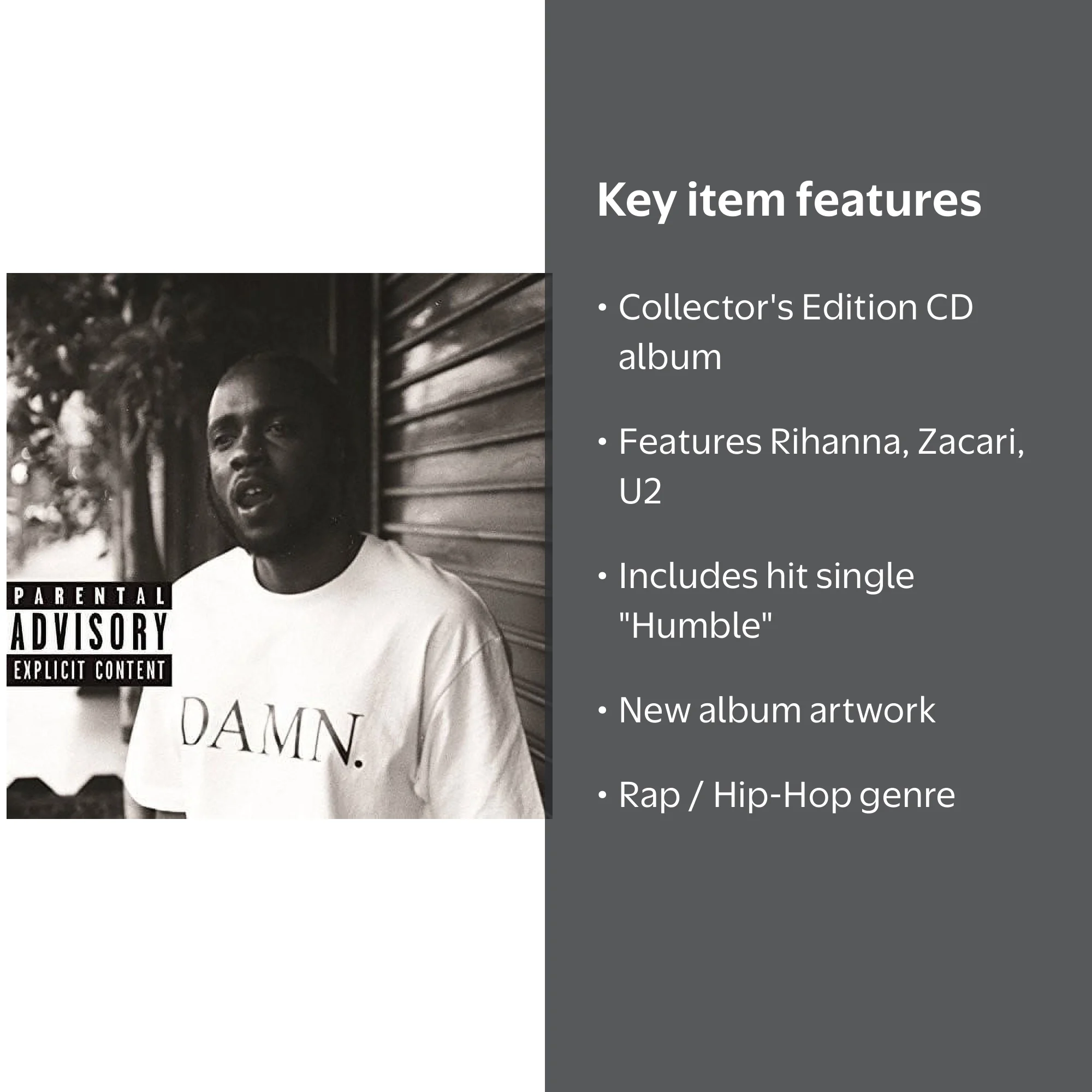 Kendrick Lamar - Damn. Collectors Edition. - CD - Walmart.com
