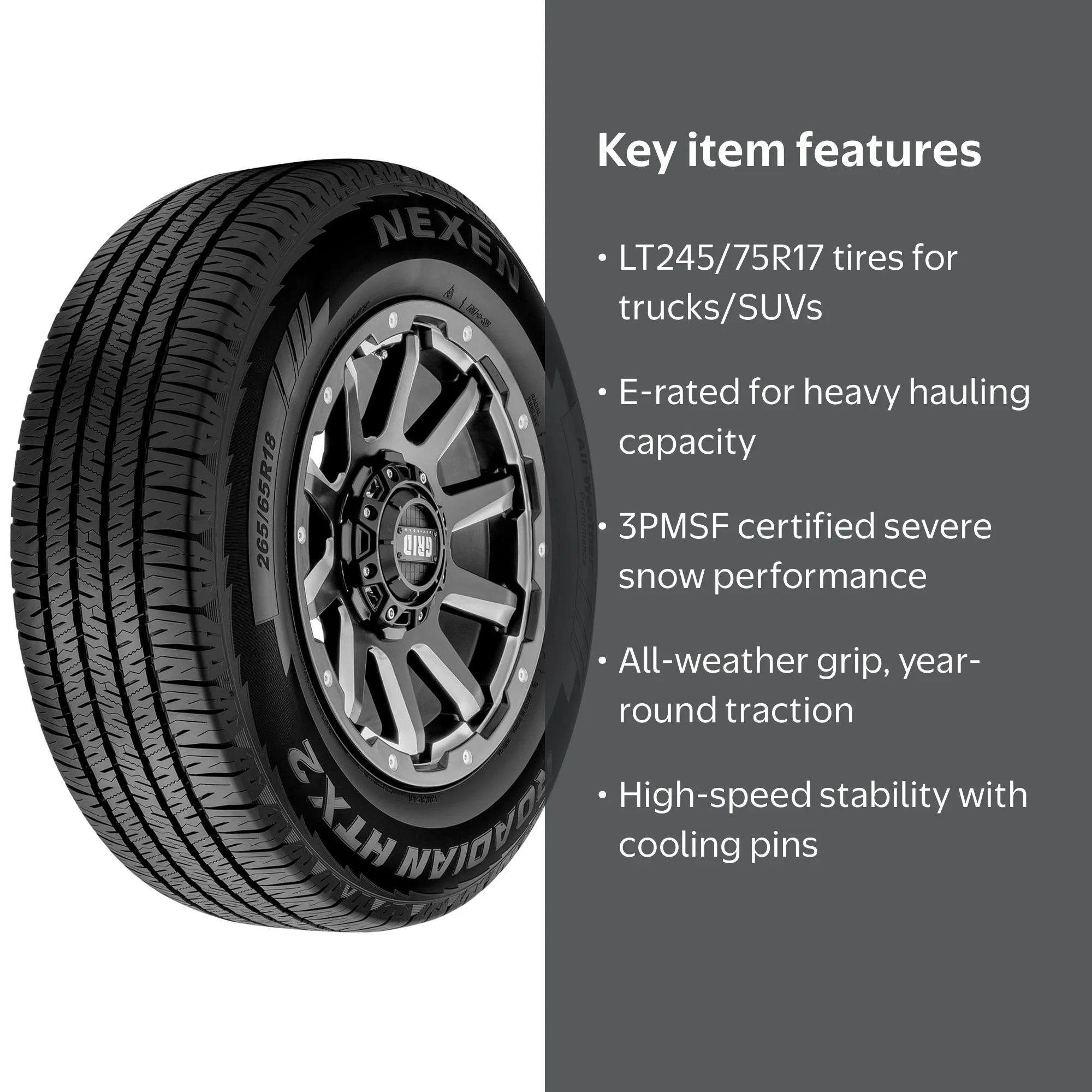 Nexen Roadian HTX2 All Weather LT245/75R17 121/118S E Light Truck