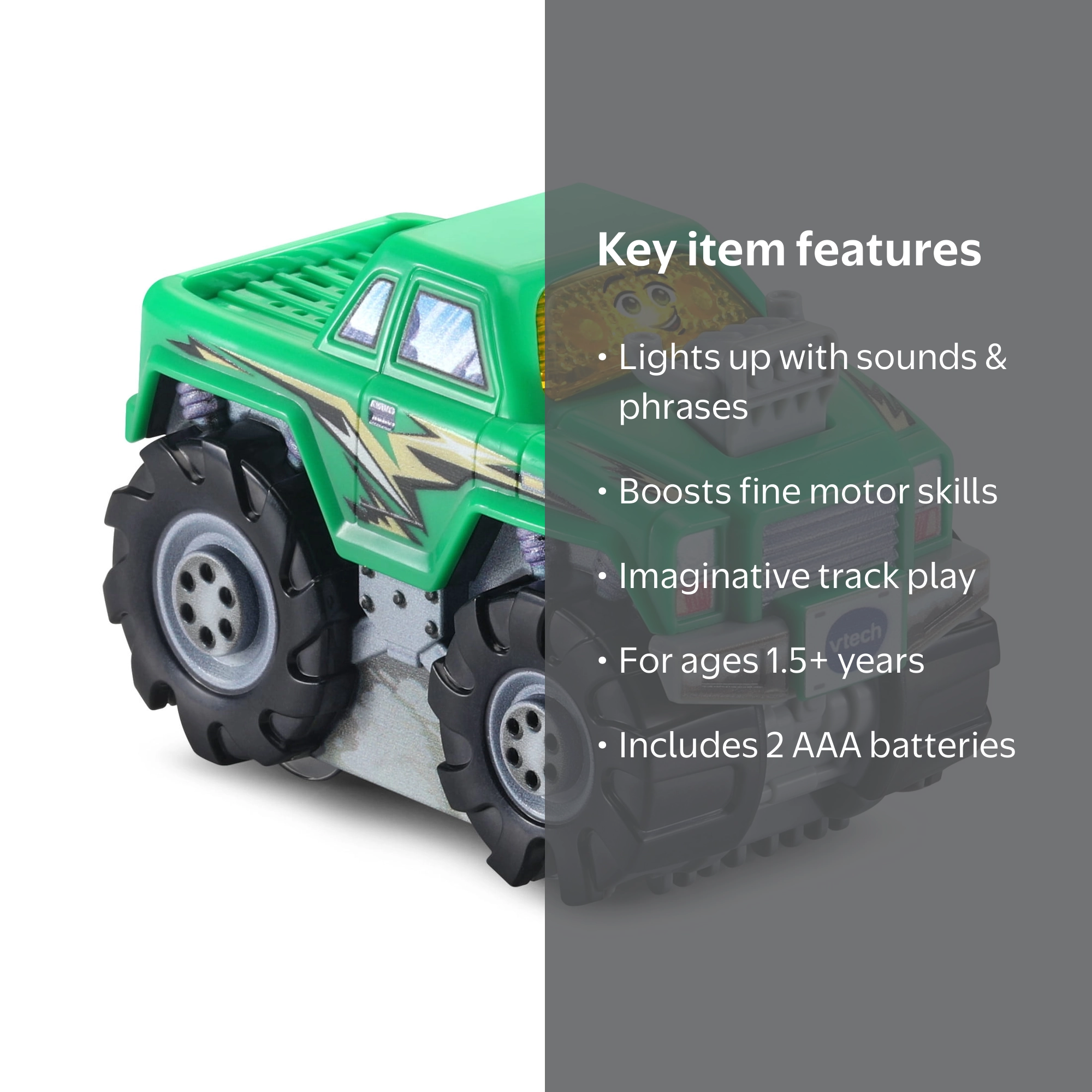 【日本未発売】VTech Go! Go!スマートウィールズ モンスタートラック VTech Go! Go! Smart Wheels Talking Pretend Play Monster Truck
