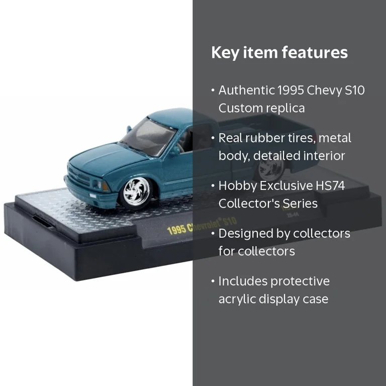 M2 ウォルマート限定 - 1995 シボレー S10 M2 Machines 1995 Chevy S10 Custom Hobby Exclusive HS74 - Walmart.com
