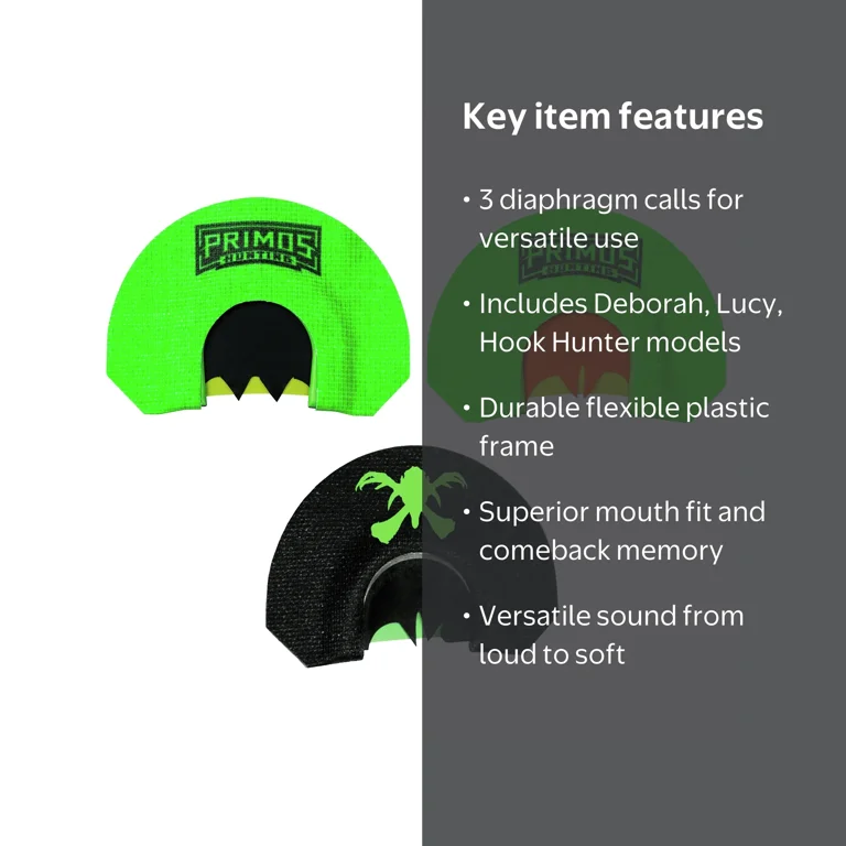Primos® 3-Pak Turkey Diaphragm Mouth Call, PS1268WM - Walmart.com