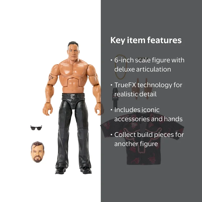 WWE Monday Night War Elite Collection The Rock Action Figure