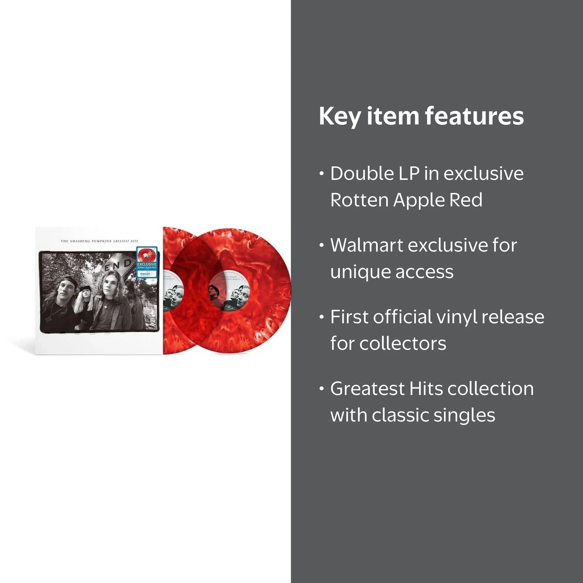 Smashing Pumpkins - Rotten Apples: Greatest Hits - Vinyl - Walmart.com
