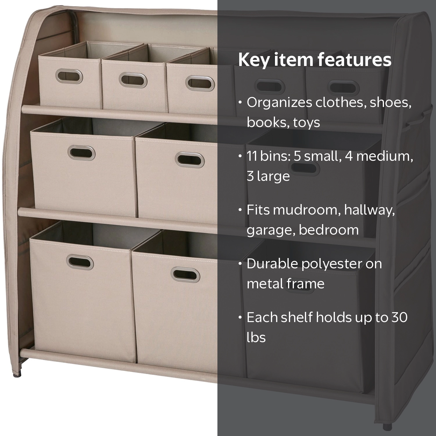 NeatFreak NFC07118 A69A8A-001 3-Tier Mega Home Storage Organizer