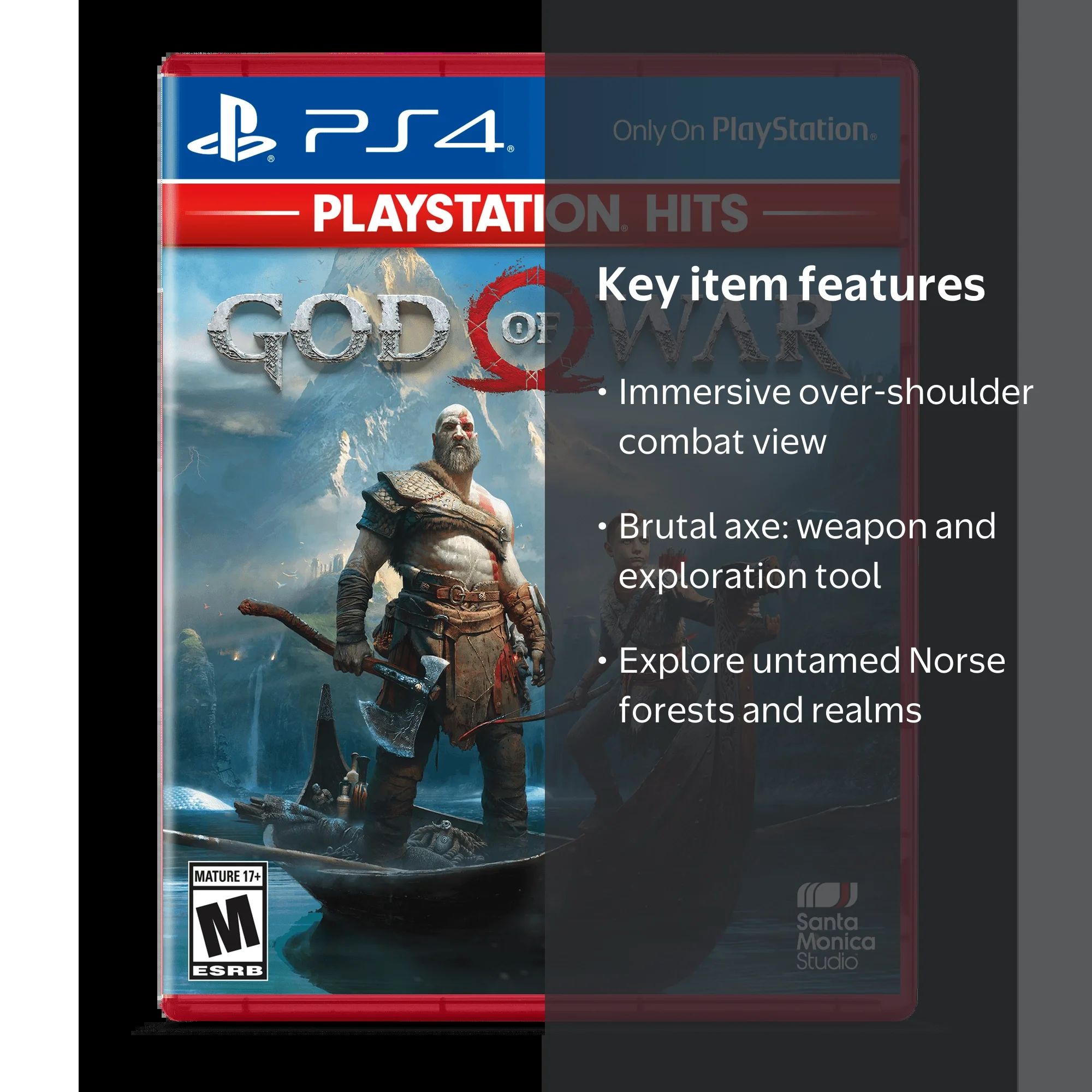 Free Shipping! Sony God of War PlayStation 4 Game, Norse mythology