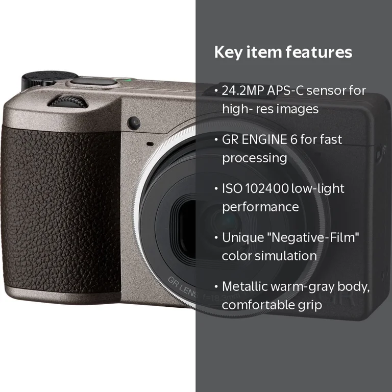 Ricoh GR III Diary Edition Digital Camera - Quality Photo 24.2MP