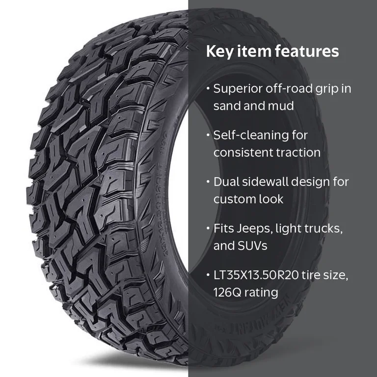 Predator New Mutant X-RT All Terrain Light Truck Tires, LT35X13