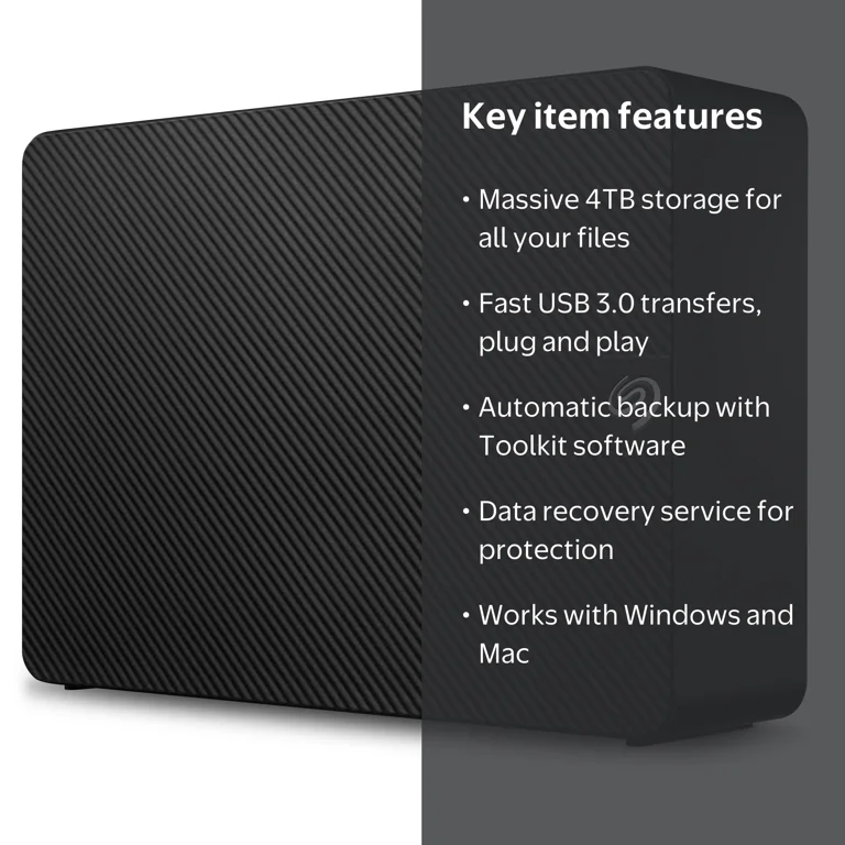 Seagate 4TB ExpansionPLUS Storage Hard Drive - USB 3.0, PC HDD
