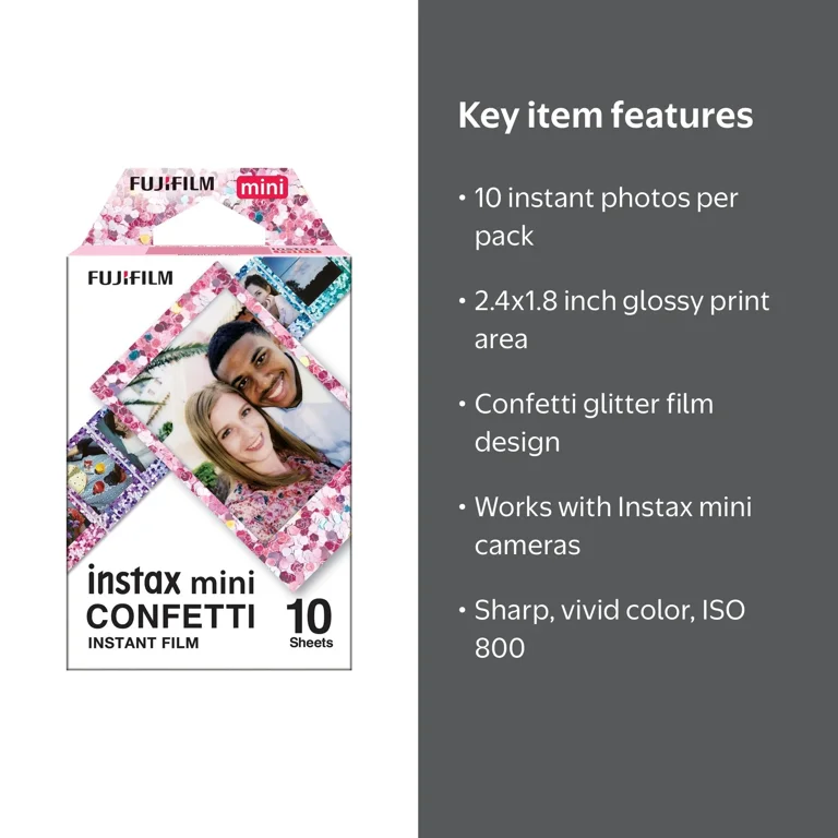Fujifilm Instax Mini Instant Film - Confetti (10 Exposures