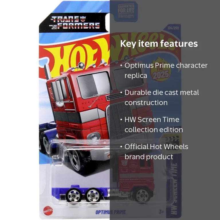Hot Wheels HW Screen Time Optimus Prime Die Cast Car - Walmart.com