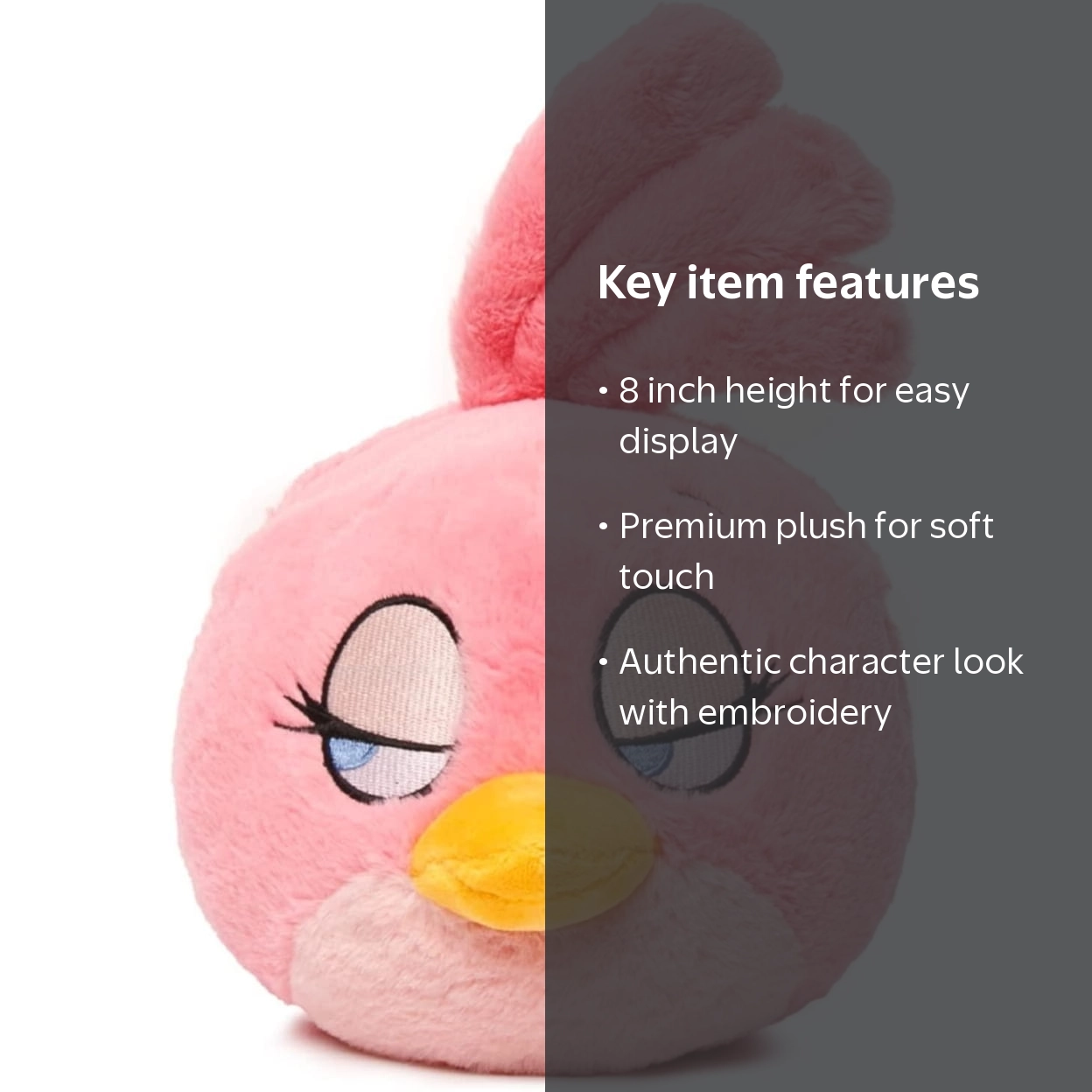 ぬいぐるみ・マスコット Stella Angry Birds Stella Pink Girly Bird Plush 8