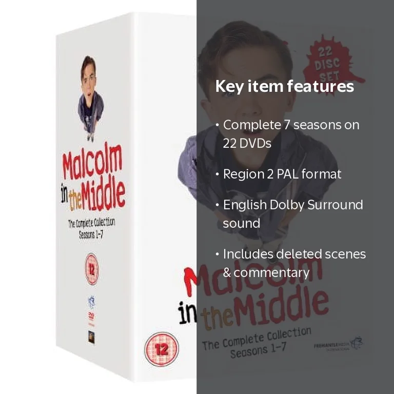 Malcolm In The Middle Complete Series DVD Collection, Seasons 1-7