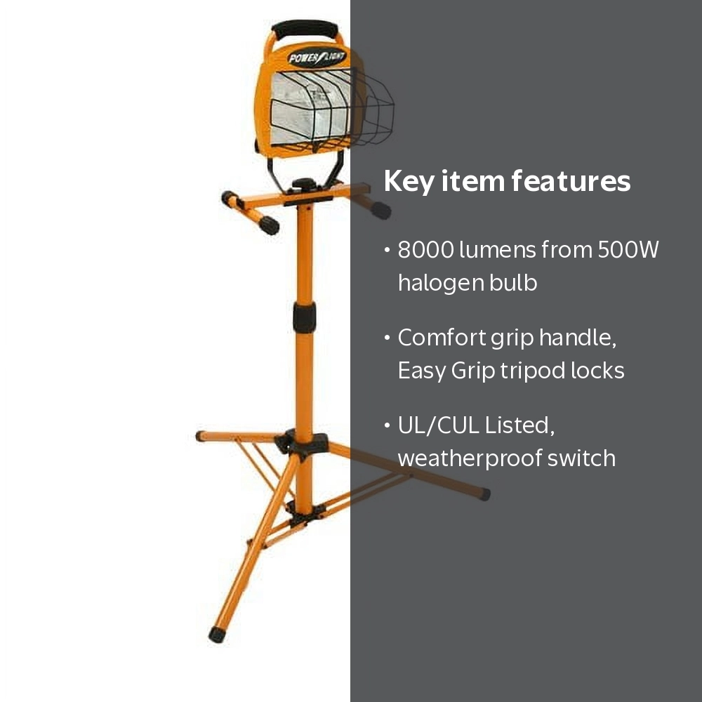 Designers Edge L10 500W Halogen Adjustable Work Light with