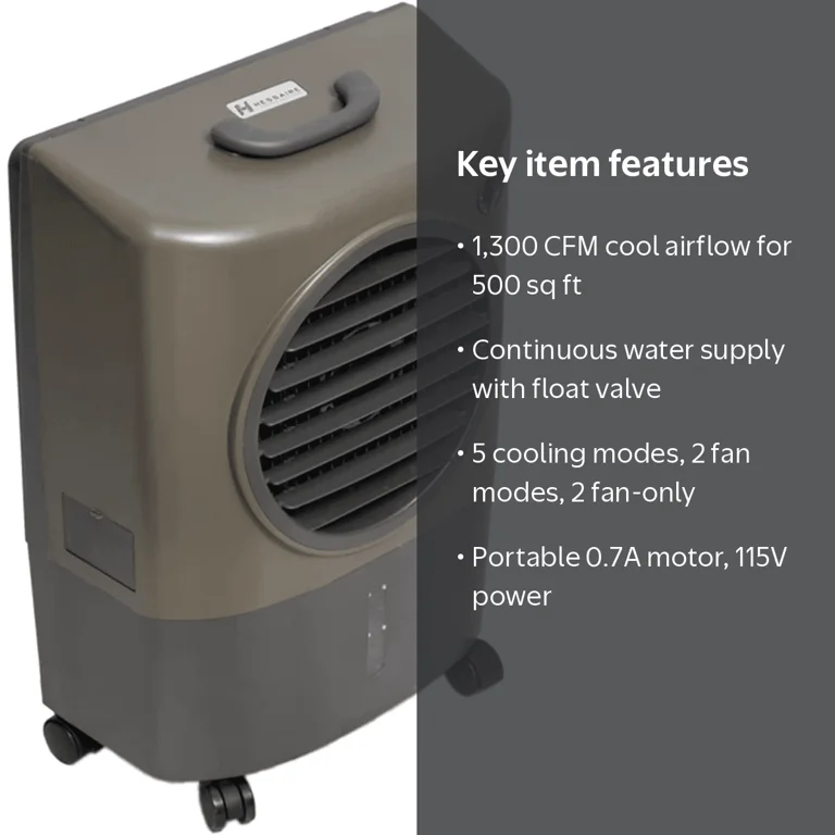 Hessaire, Portable Air Conditioner, MC18V, 1300 CFM - Walmart.com