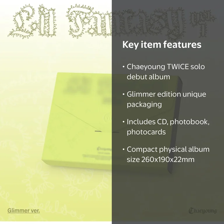 Chaeyoung (Twice) - Lil Fantasy Vol.1 Glimmer Ver. - CD - Walmart.com