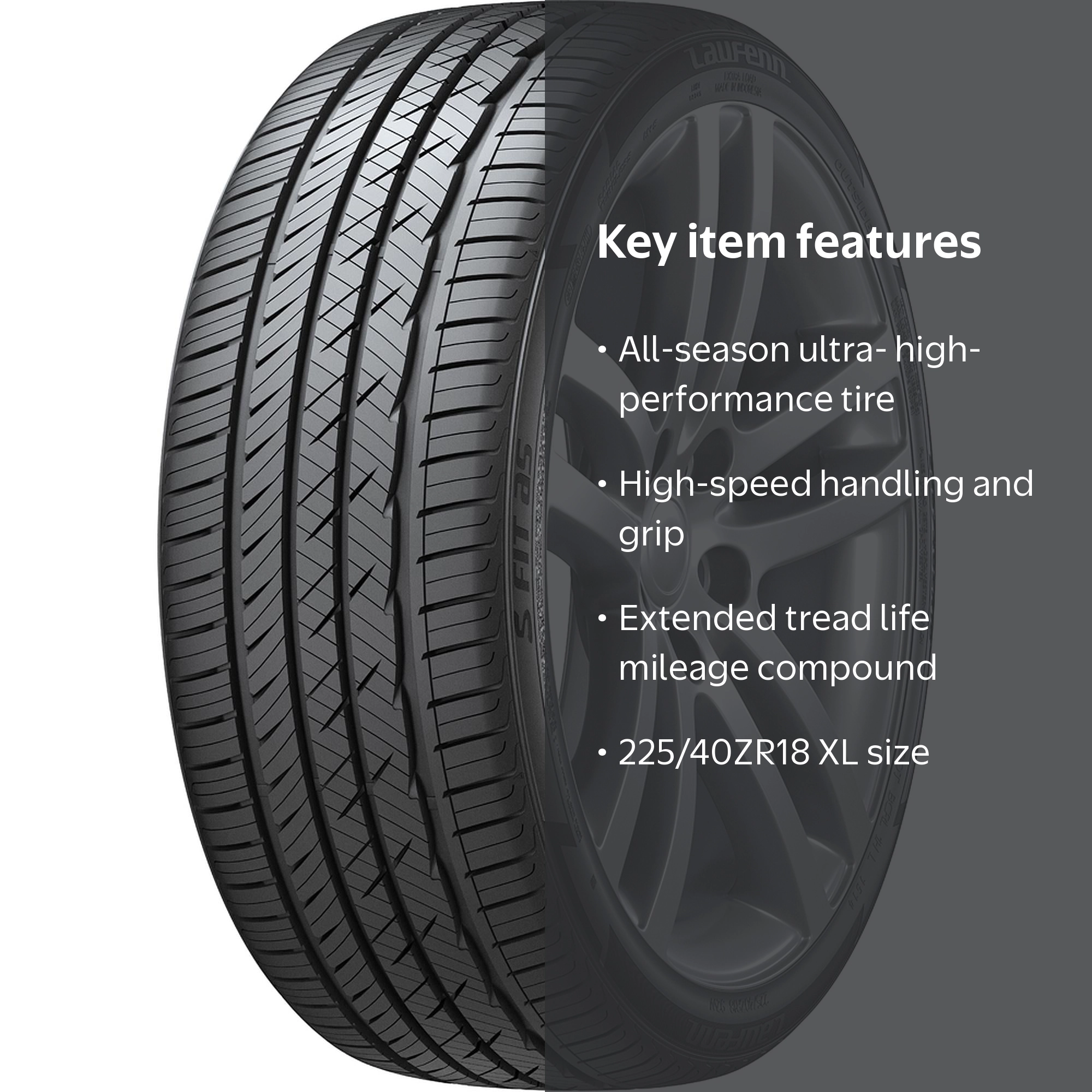 Laufenn 225/40ZR18 92W All-Season Tire Enhanced Performance