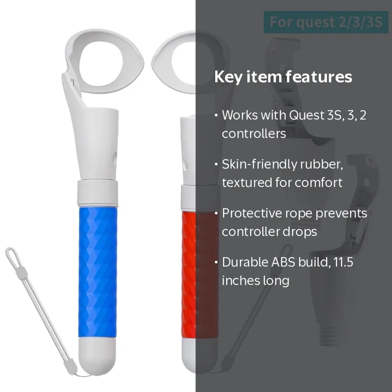 Meta/Oculus Quest 2 Controller Extension Kit, Dual Handles and