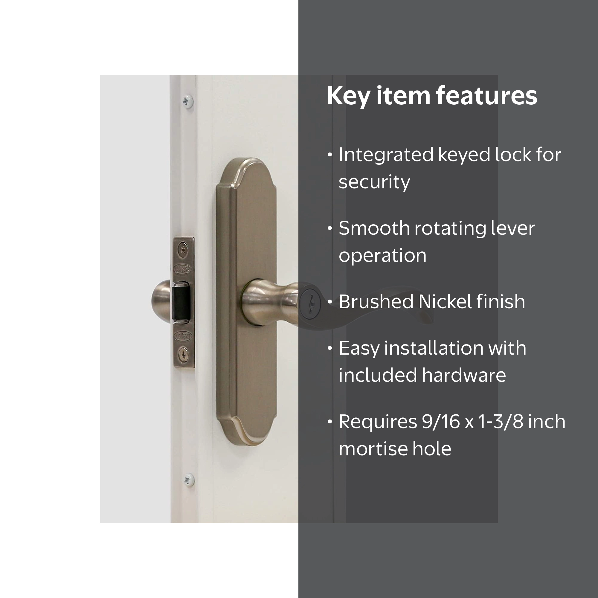 Larson Certified Interior Screen Storm Door Handle Set, M2 Mortise