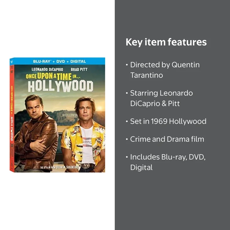 Once Upon A Time In Hollywood (Blu-ray + DVD + Digital Copy