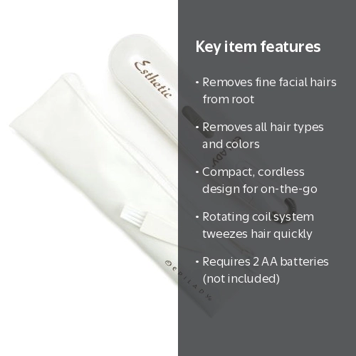 Epilady Esthetic Cordless Epilator Wand for Facial Hair Removal