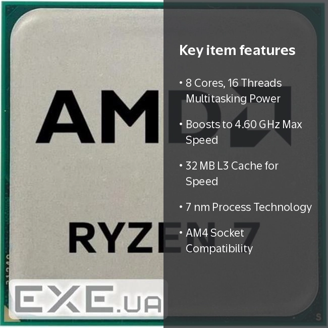 AMD 100-000000926 RYZEN 7 5700X Tray Processor, 10 to 15 Weeks