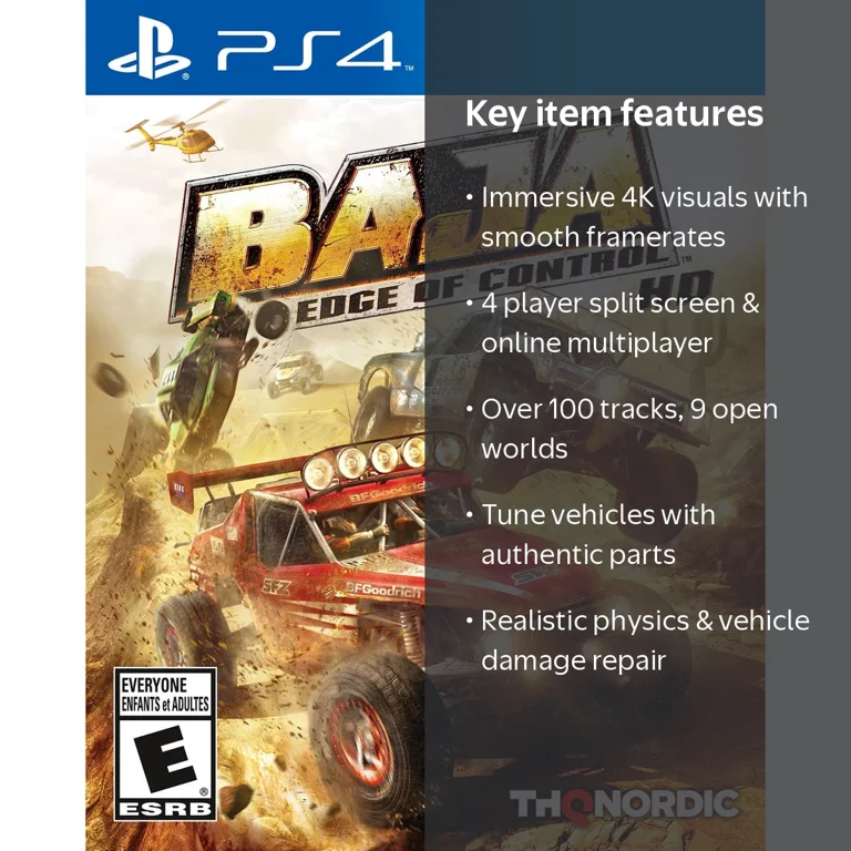 THQ Nordic, Baja Edge Of Control HD, PS4, 4 player split screen