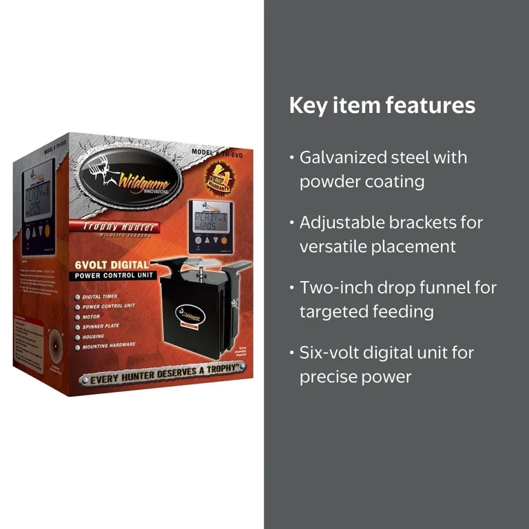 Wildgame Innovations Trophy Hunter 6V Digital Feeder Kit - Walmart.com
