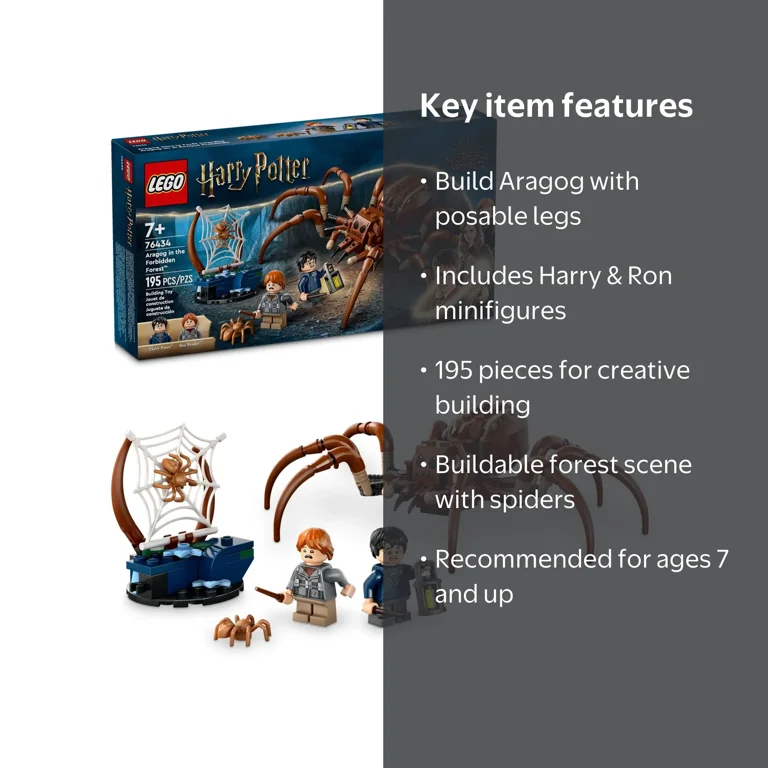 Free Shipping! LEGO Harry Potter Aragog in the Forbidden Forest