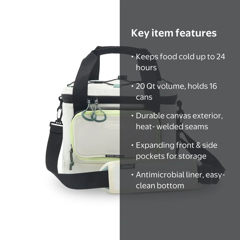 Coleman XPAND 20Qt Capacity 16-Can Soft Cooler, Beige - Walmart.com
