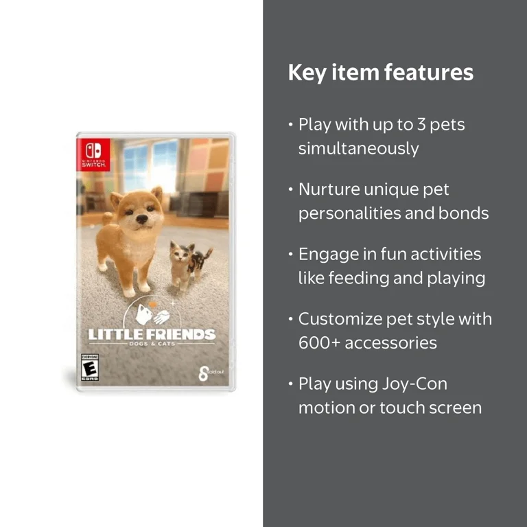 Ui Entertainment Little Friends: Digital Pets Dogs & Cats Nintendo