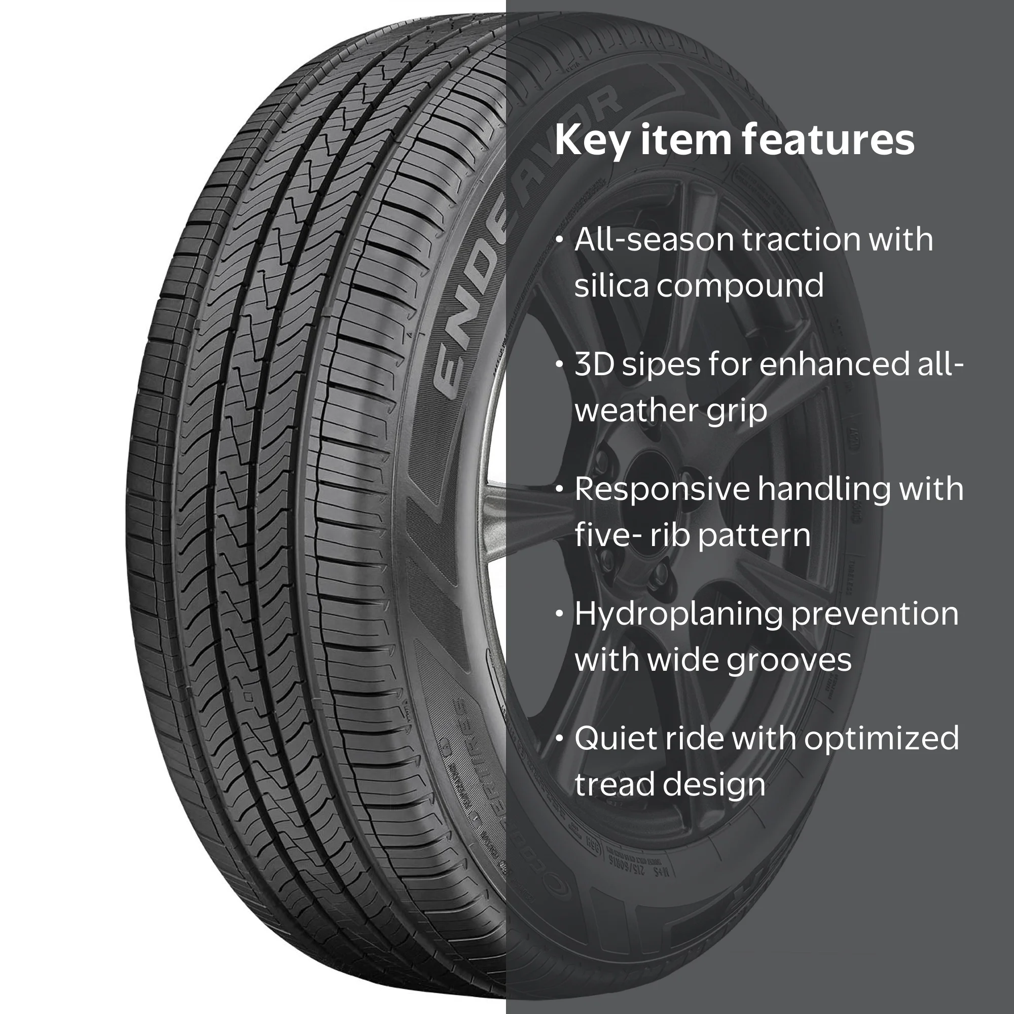 Cooper, Passenger Tire, 225/50R18 95V, All Season Traction