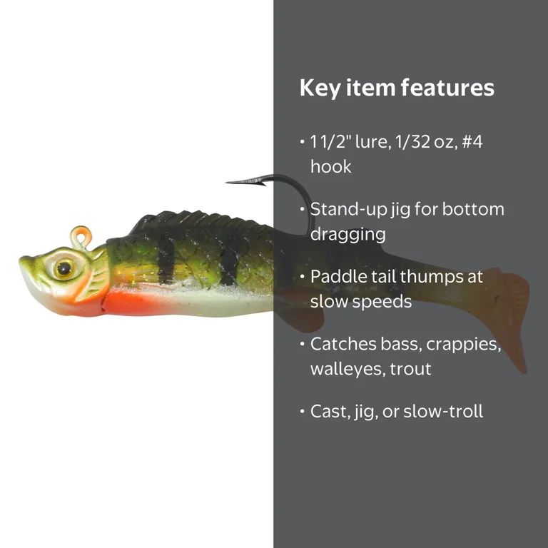 Northland Tackle Mimic Minnow Shad, Jig and Tail, Freshwater