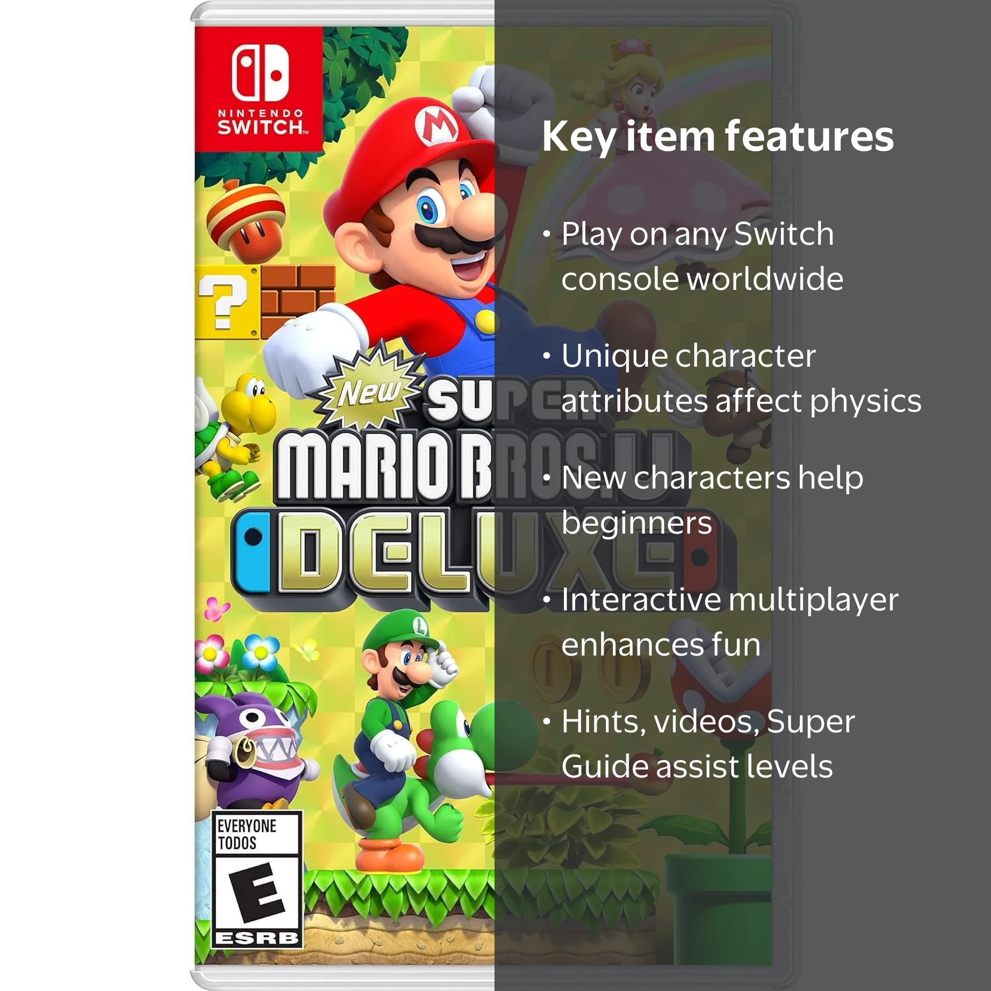 New Super Mario Bros U Deluxe for Nintendo Switch: Multiplayer Fun