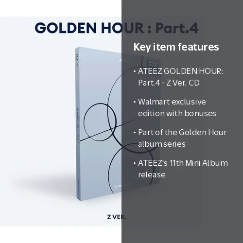 Ateez - GOLDEN HOUR: Part.4 - Z Ver. (Walmart Exclusive) - Music