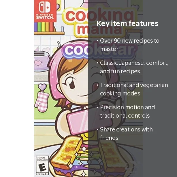 Cooking Mama: Cookstar Nintendo Switch - Vegetarian Mode, 90+
