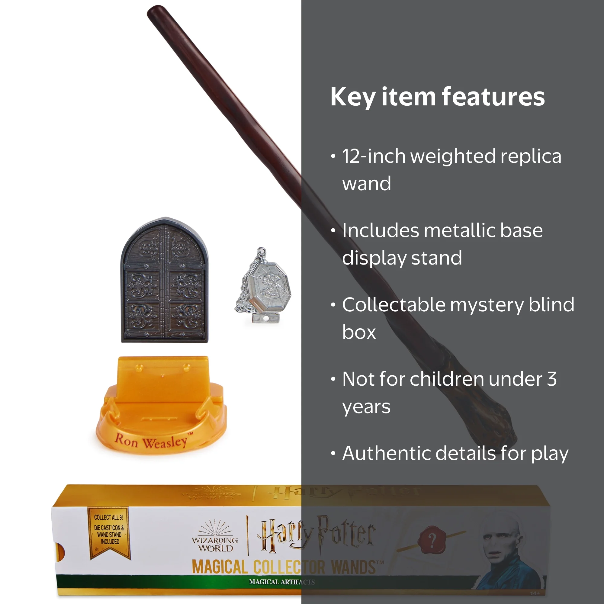 Wizarding World, Mystery Collector Wand, Styles Vary, 12 inch