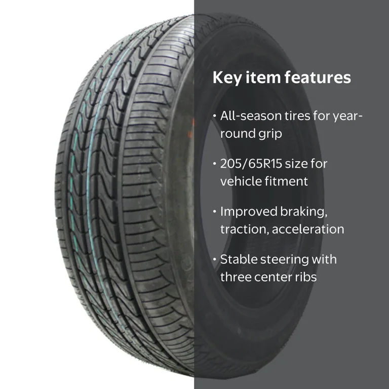 Accelera, Eco Plush All Season Passenger Tire, 205/65R15, 94V