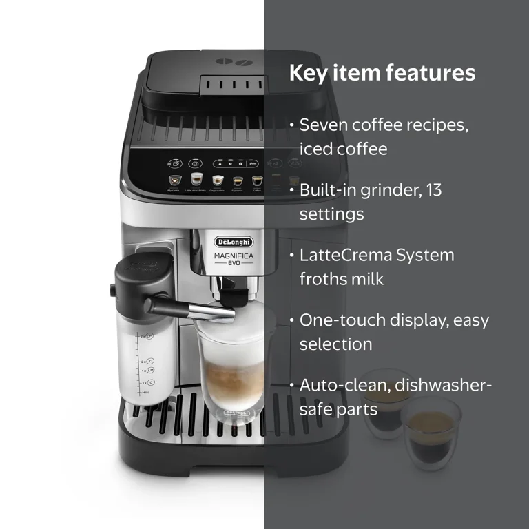 De'Longhi, Magnifica Evo Espresso Machine, Coffee, Latte Crema