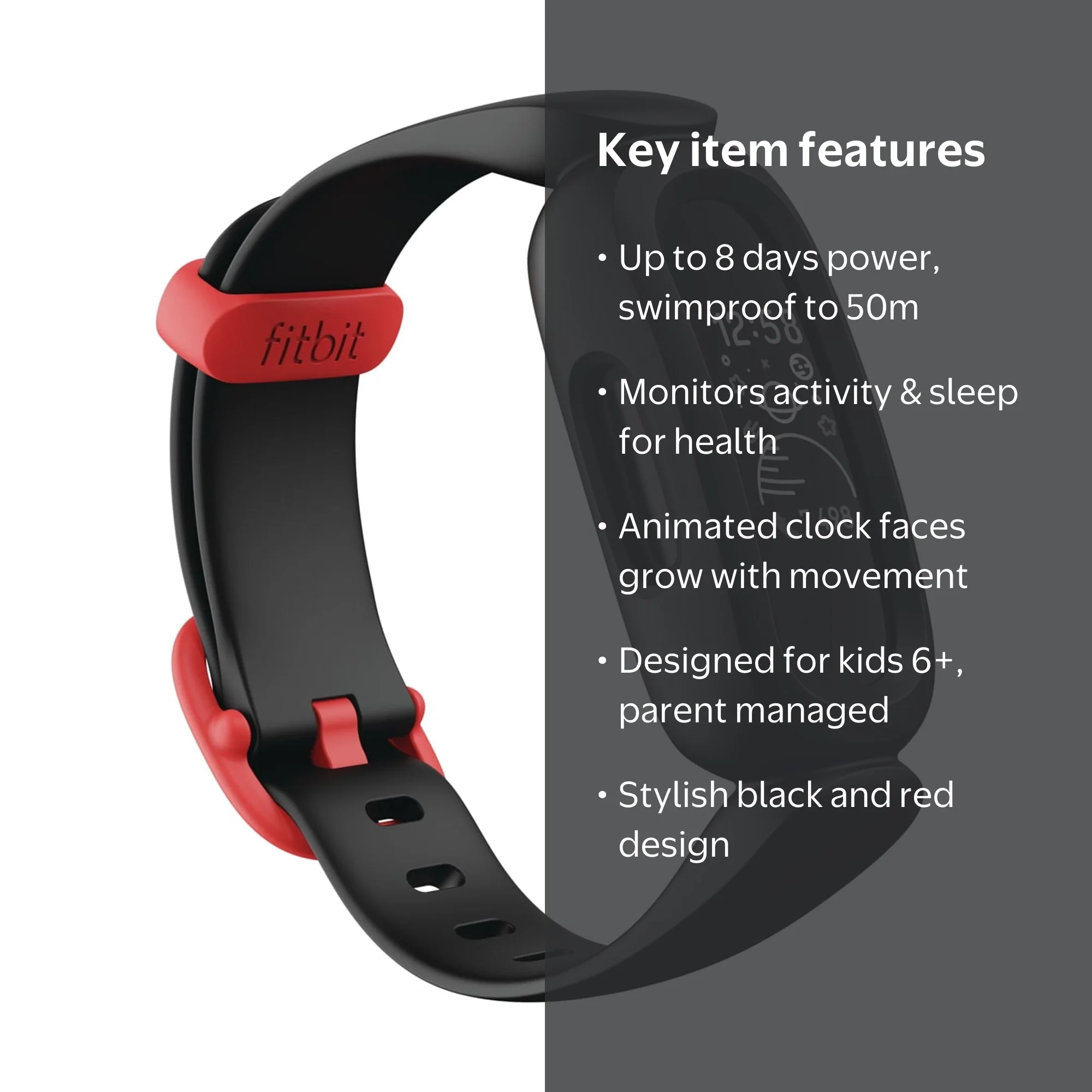 Fitbit Ace 3 - Waterproof Fitness & Sleep Tracker for Children