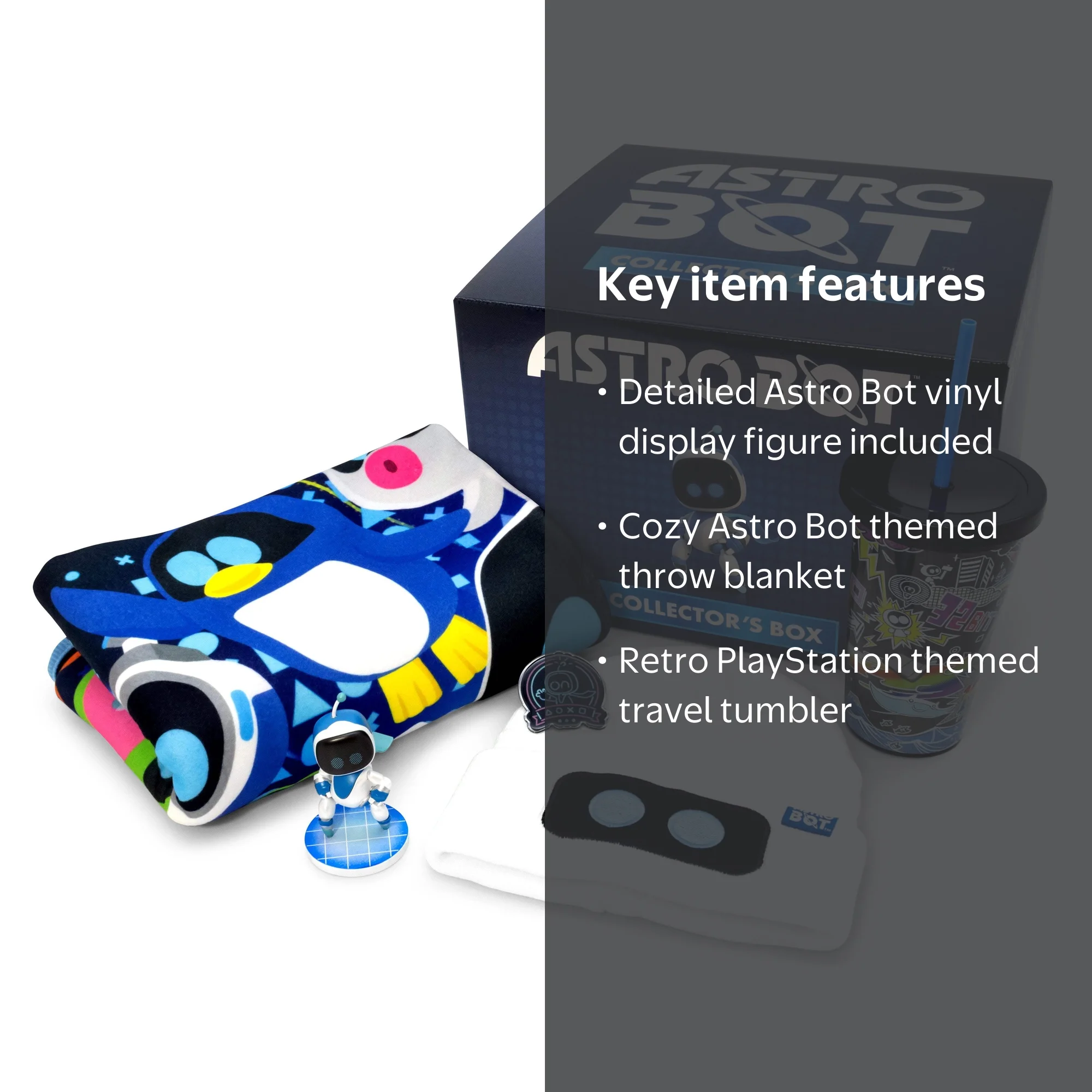 Astro Bot Collector Box with Exclusive Vinyl Figure, Blanket