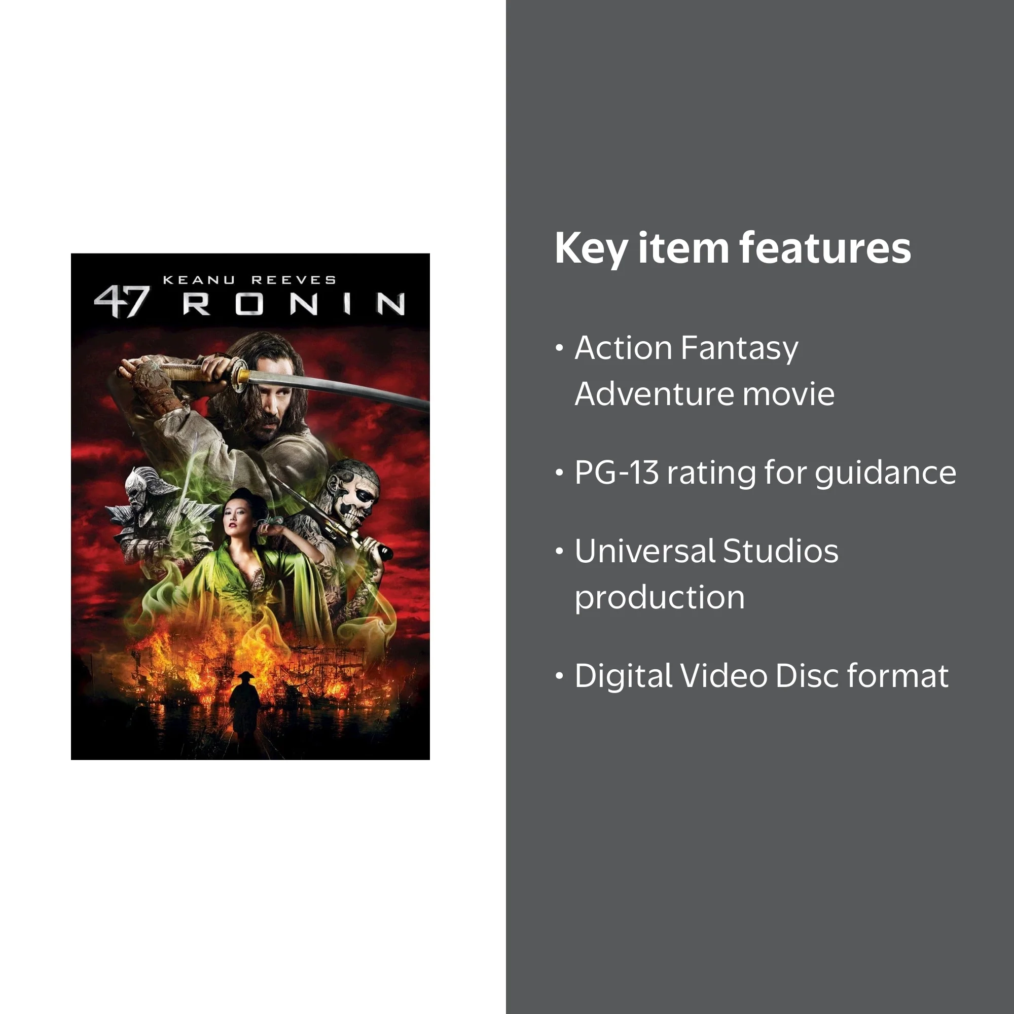 47 Ronin [DVD], Feature,Action,Action, Fantasy, Adventure, Action