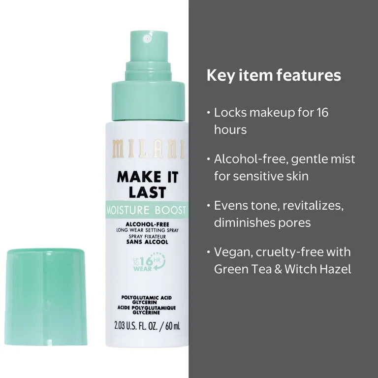 Milani Make It Last Moisture Boost Alcohol Free Setting Spray