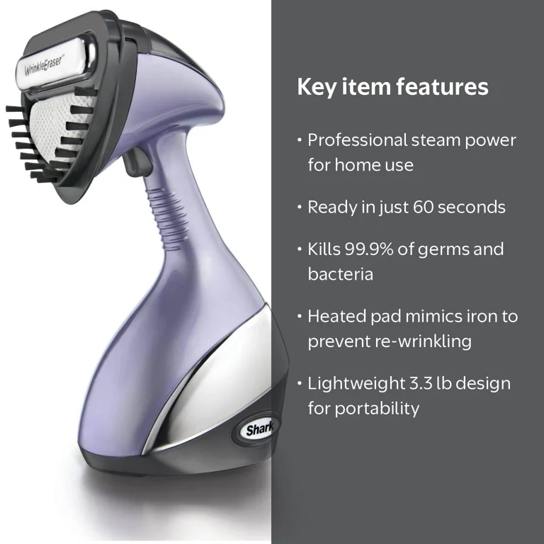 Shark Press & Refresh Handheld Garment Care System GS500WM, 1580W