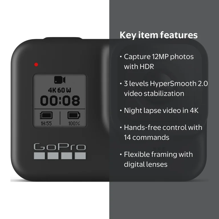 GoPro HERO8 Black Action Camera for Vlogging and Photography