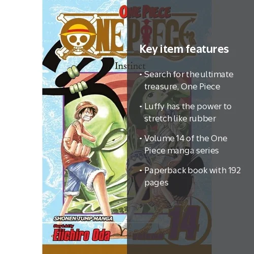 One Piece One Piece, Vol. 14: Instinct, Book 14, (Paperback